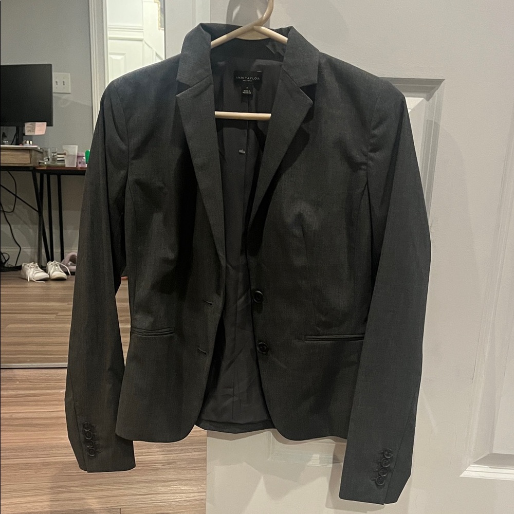 Ann Taylor Factory Charcoal Blazer